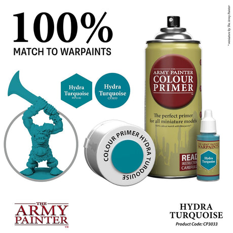 The Army Painter Colour Primer Spray - Hydra Turquoise