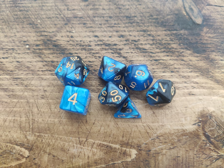 Marble Effect RPG 7 Dice Set