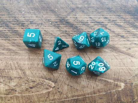 Marble Effect RPG 7 Dice Set