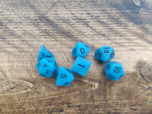 Glow In The Dark RPG 7 Dice Set