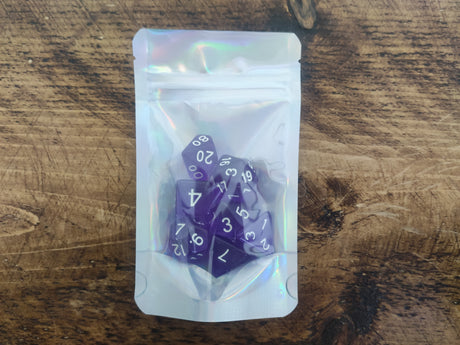 Clear RPG 7 Dice Set