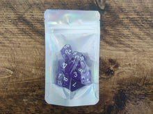 Load image into Gallery viewer, Clear RPG 7 Dice Set