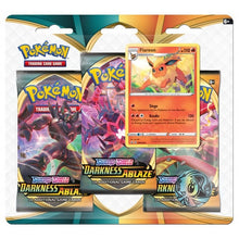 Load image into Gallery viewer, Pokemon Sword &amp; Shield Darkness Ablaze 3 Pack Blister