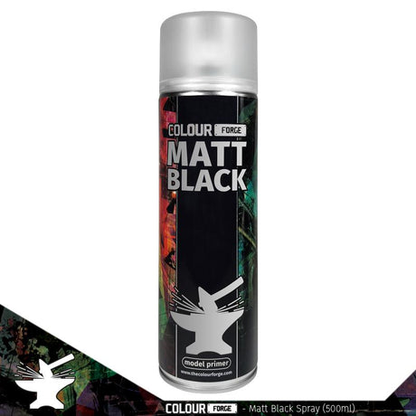 The Colour Forge Matt Black Spray (500ml)