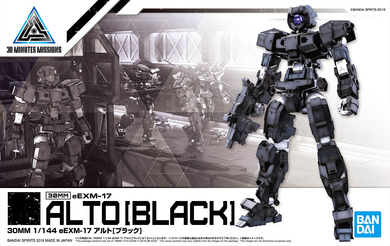 30MM EEXM-17 Alto Black 1/144 Model Kit