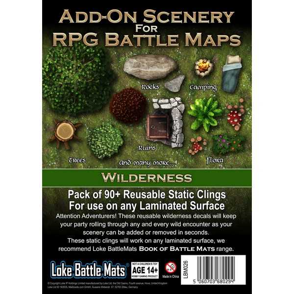 Battle Mats Add On Scenery: Wilderness Books of Battle Mats
