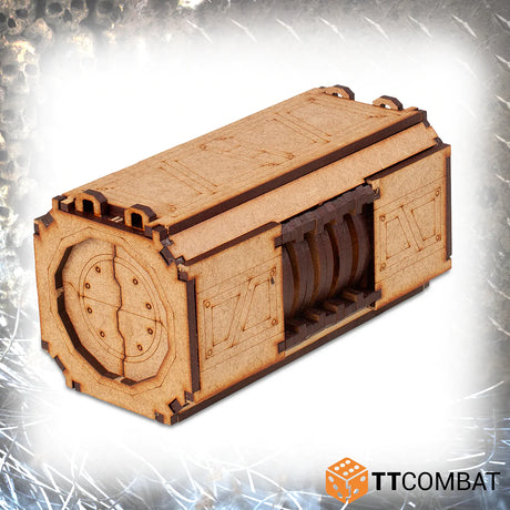TTCombat Tabletop Scenics - Sci-fi Gothic Freighter Graveyard Large Containers