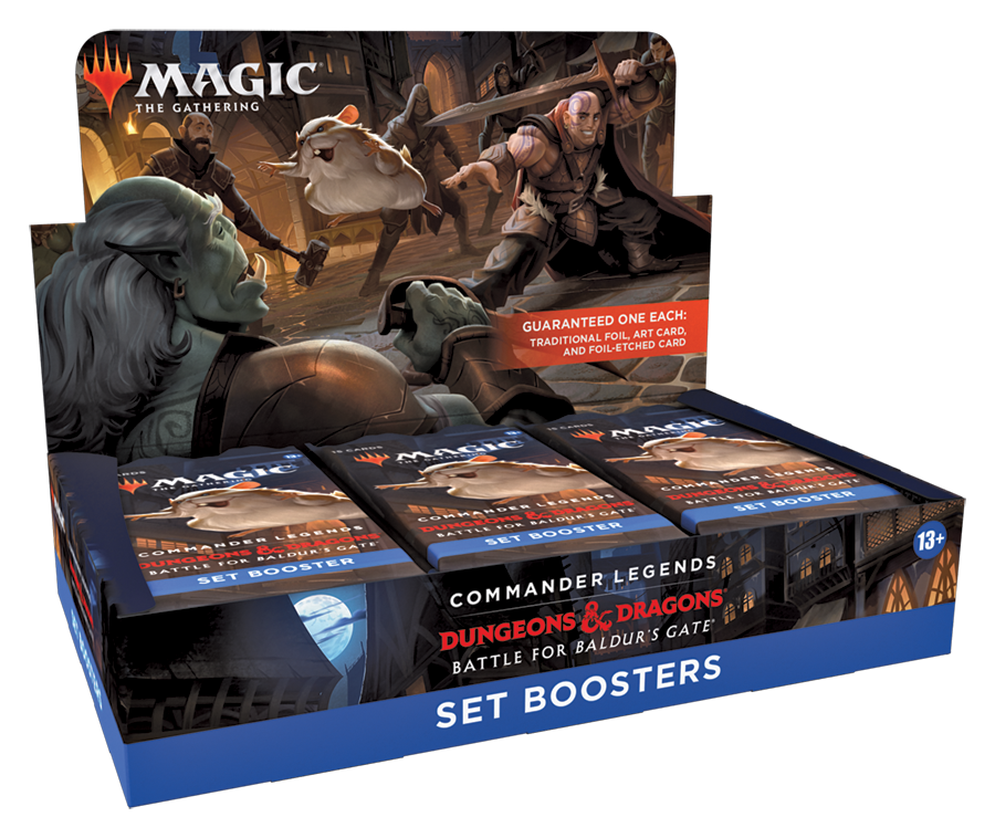mtg commander legends set booster box Magic: The Gathering Commander Legends Battle for Baldur's Gate Set Bo Travelling Man UK
