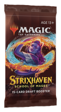 Last inn bildet i gallerivisningen, Magic The Gathering Strixhaven School of Mages Draft Booster Pack