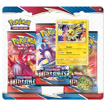 Load image into Gallery viewer, Pokemon TCG Sword &amp; Shield 05 Battle Styles 3 Pack Blister