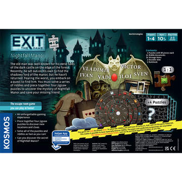 Exit The Game + Puzzle: Nightfall Manor
