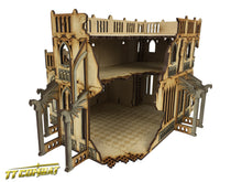Indlæs billede i Gallery Viewer, TTCombat Tabletop Scenics - Sci-fi Gothic Gothic Ruined Officium