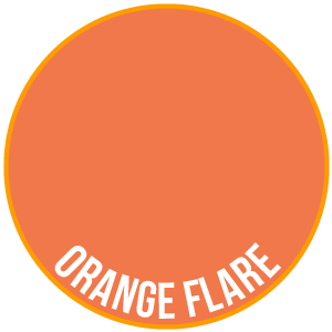 Zwei dünne Schichten orange Flare