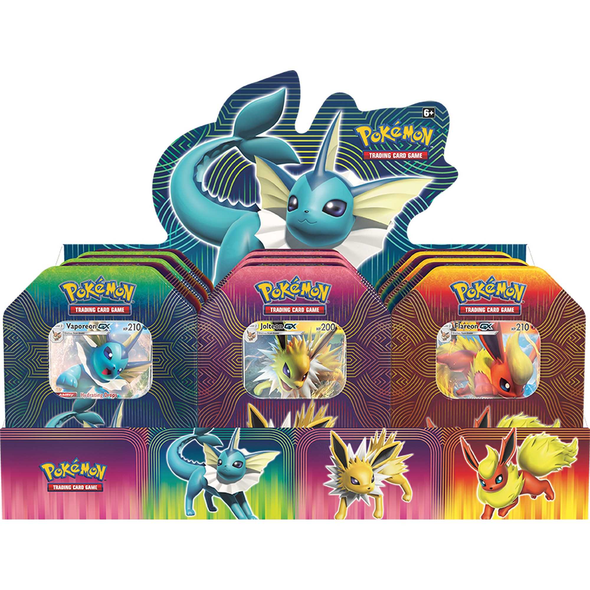 Pokemon TCG Elemental Power Tin Flareon/Jolteon/Vaporeon GX