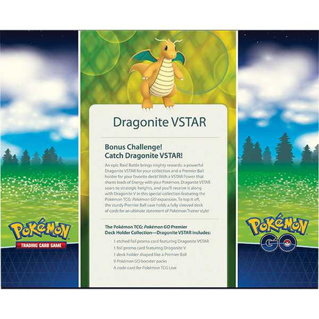 Pokemon TCG Pokemon GO Premier Deck Holder Collection Dragonite VSTAR