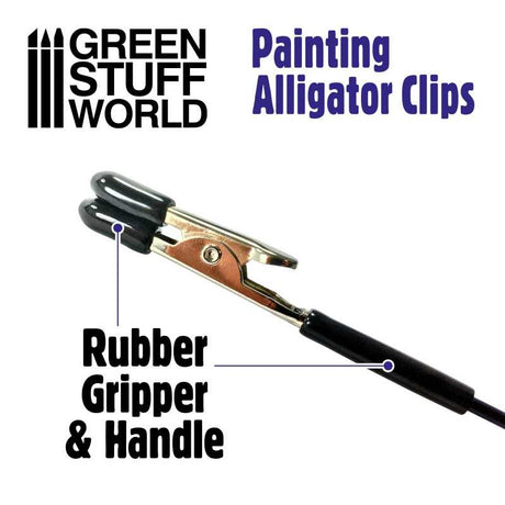 Green Stuff World Painting Alligator Clips