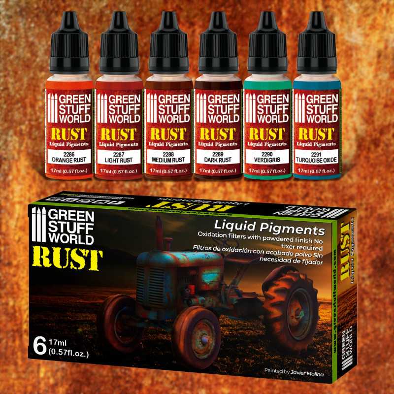 Green Stuff World Liquid Pigments Set - Rust