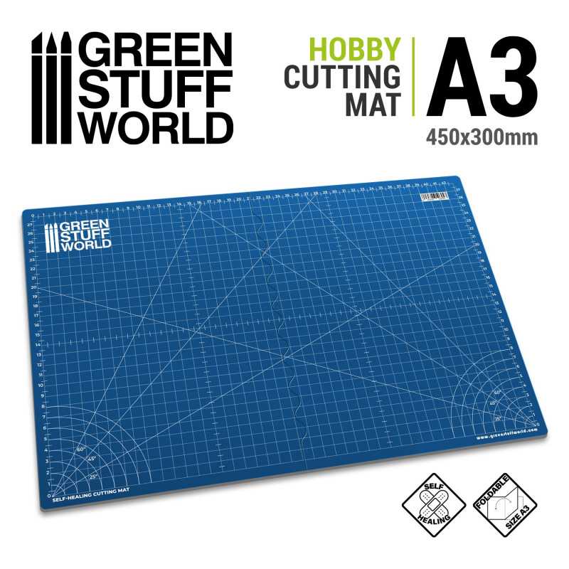 Green Stuff World Blue Cutting Mat A3