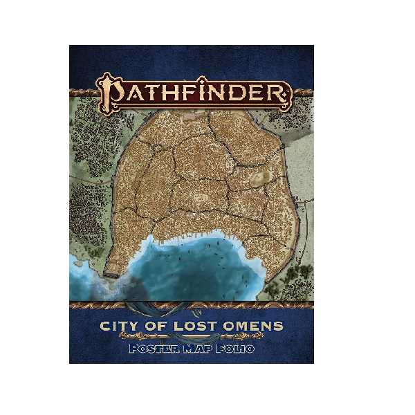 Pathfinder RPG 2nd Edition Lost Omens: City of Lost Omens Poster Map Portfolio