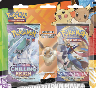 Pokemon TCG Back to School Eraser Blister Eevee