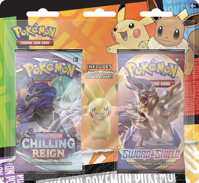 Pokemon TCG Back to School Eraser Blister Pikachu