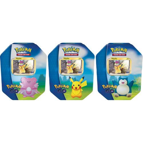 Pokemon TCG Pokemon GO Tin Pikachu, Snorlax or Blissey