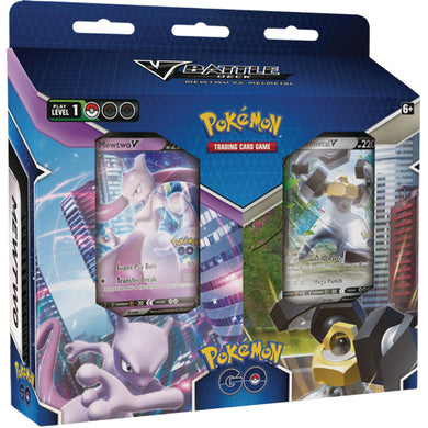 Pokemon TCG Pokemon GO V Battle Deck Bundle Mewtwo V vs Melmetal V