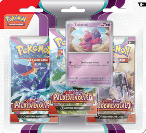 Pokemon TCG Scarlet & Violet 2 Paldea Evolved 3-Pack Booster