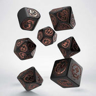 Q-Workshop Dragons Modern Dice Set Black & Copper
