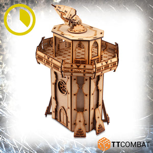 TTCombat Tabletop Scenics - Tour radar fortifiée gothique de science-fiction