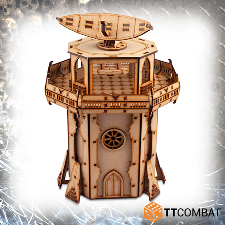 TTCombat Tabletop Scenics - Sci-fi Gothic Fortified Radar Tower