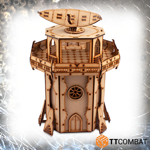 TTCombat Tabletop Scenics - Sci-fi gotisk forsterket radartårn