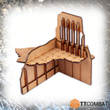 TTCombat Tabletop Scenics - Sci-fi Gothic Razed Mercantine