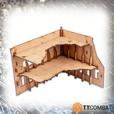 TTCombat Tabletop Scenics - Sci-fi Gothic Razed Mercantine