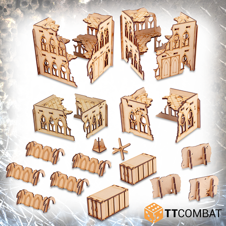 TTCombat Tabletop Scenics - Sci-fi Gothic Razed District