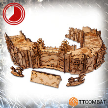Last inn bildet i Gallery Viewer, TTCombat Tabletop Scenics - Sci-fi Gothic Orc Stronghold