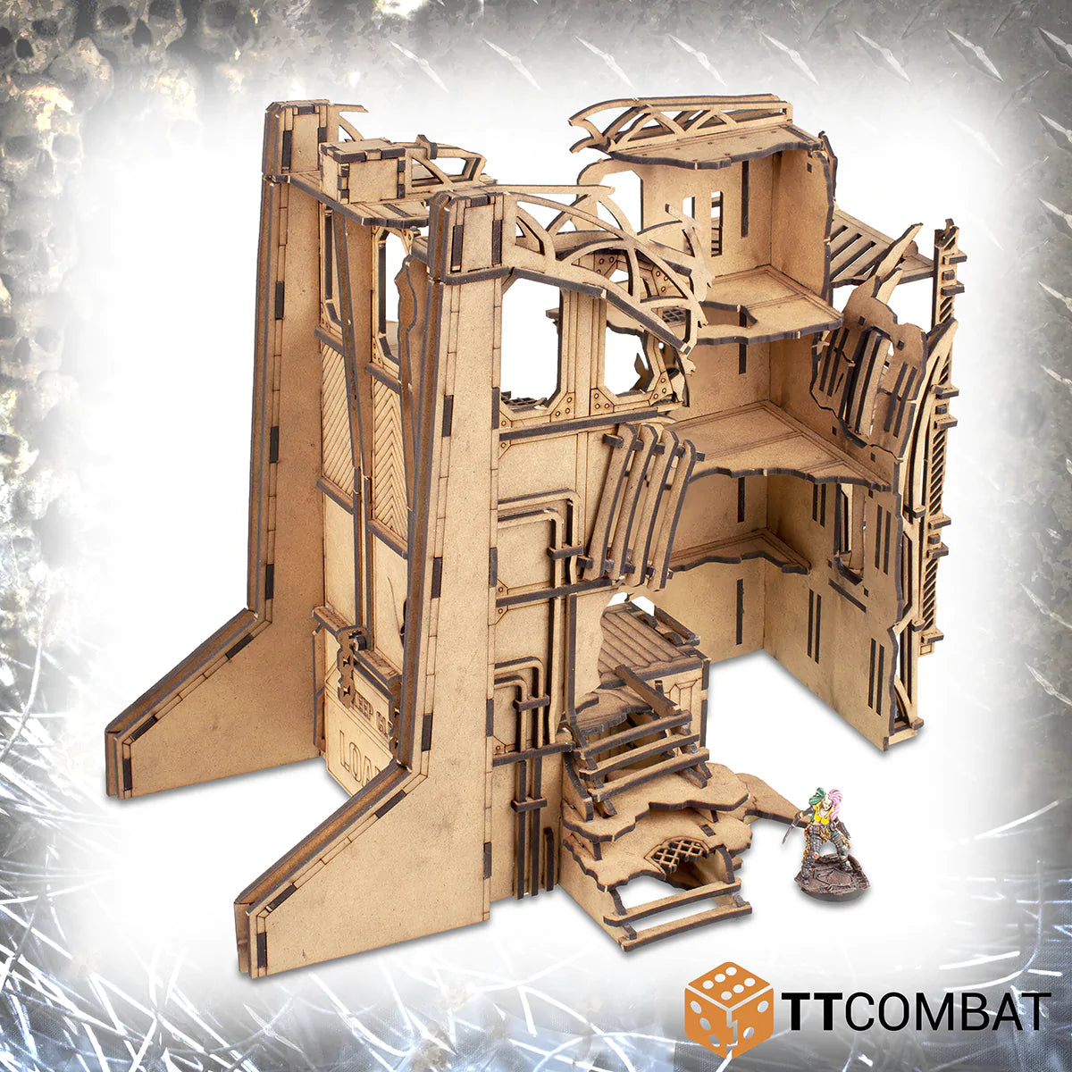 TTCombat Tabletop Scenics - Sci-fi Gothic Ruined Oversight Office