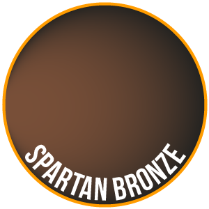 Zwei dünne Schichten spartanischer Bronze