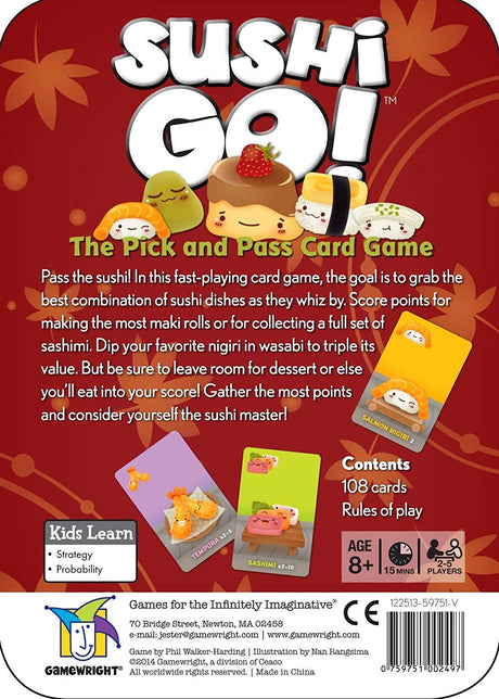 Sushi Go! The Pick and Pass Card Game