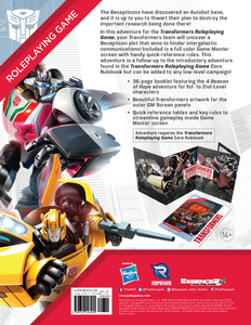 Transformers RPG A Beacon of Hope Adventure & GM Screen