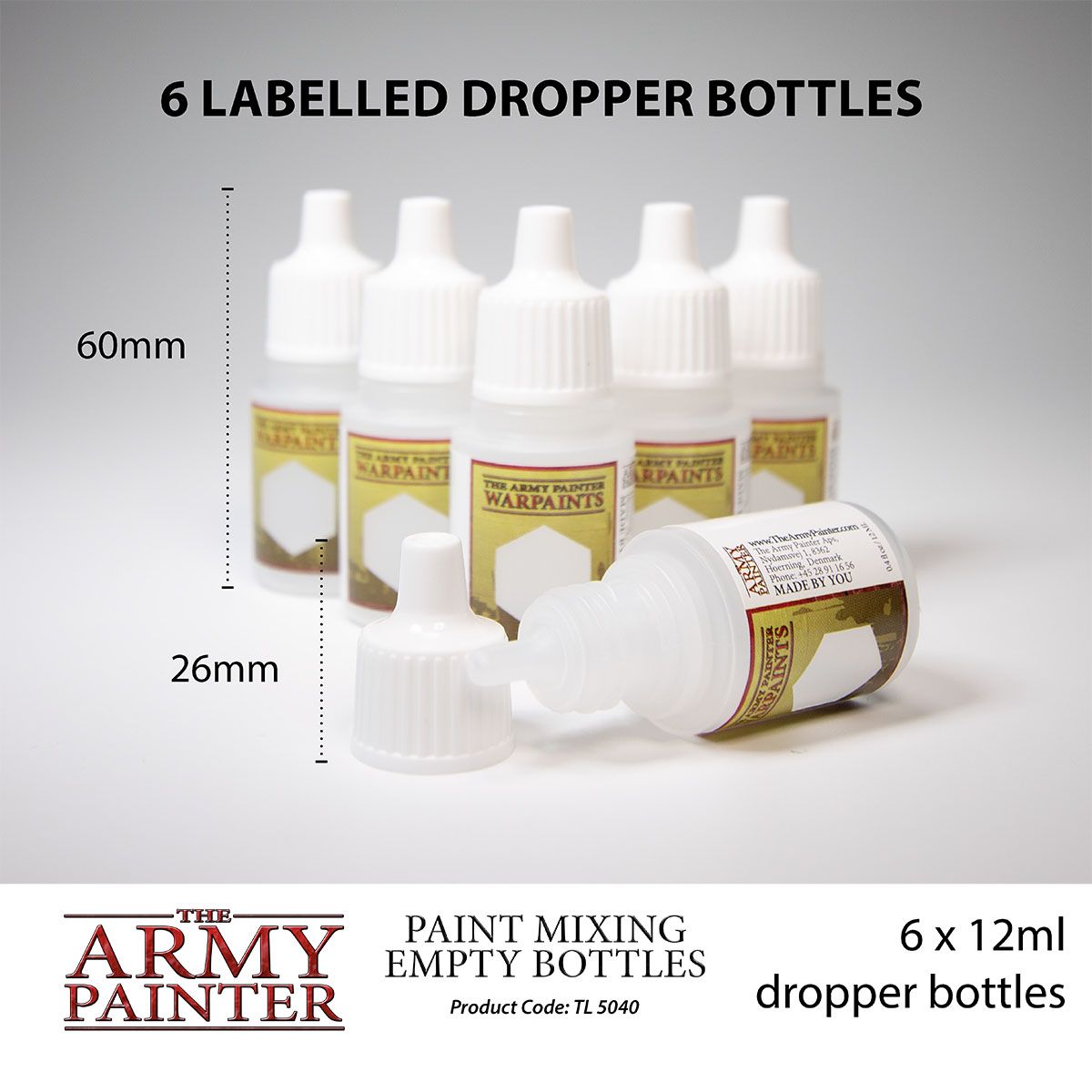 The Army Painter Empty Paint Mixing Bottles