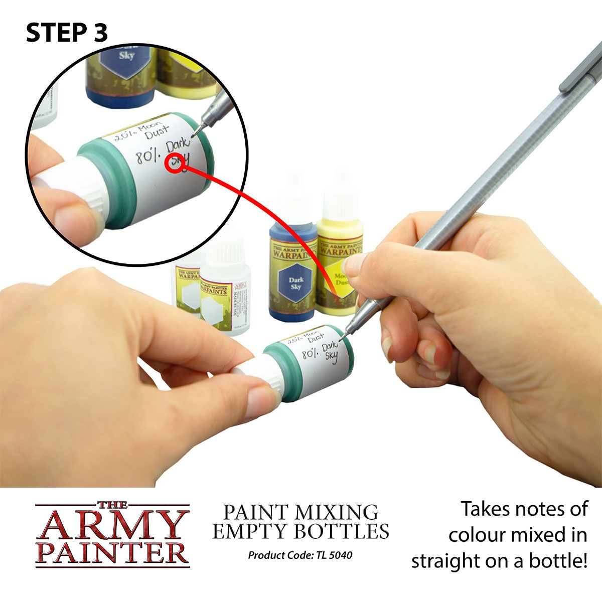 The Army Painter Empty Paint Mixing Bottles
