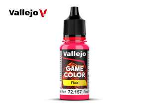 Vallejo viltfärg fluorescerande röd 72.157 18ml
