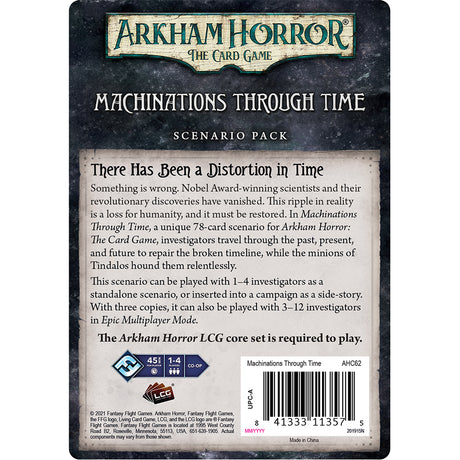 Arkham Horror The Card Game Machinations Through Time