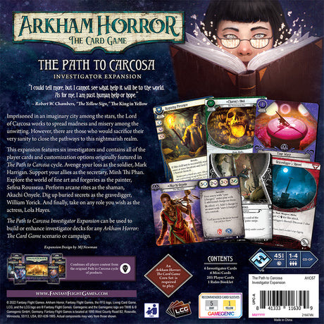 Arkham Horror The Card Game - The Path to Carcosa Investigator Expansion