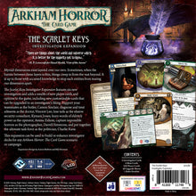 Indlæs billede i gallerifremviser, Arkham Horror The Card Game - The Scarlet Keys Investigator Expansion