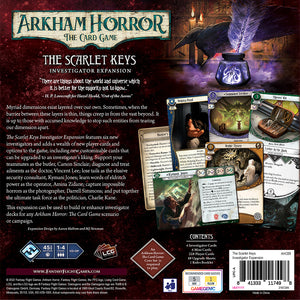 Arkham gyser kortspillet - Scarlet Keys Investigator-udvidelsen