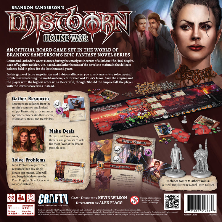 Mistborn: House War Board Game