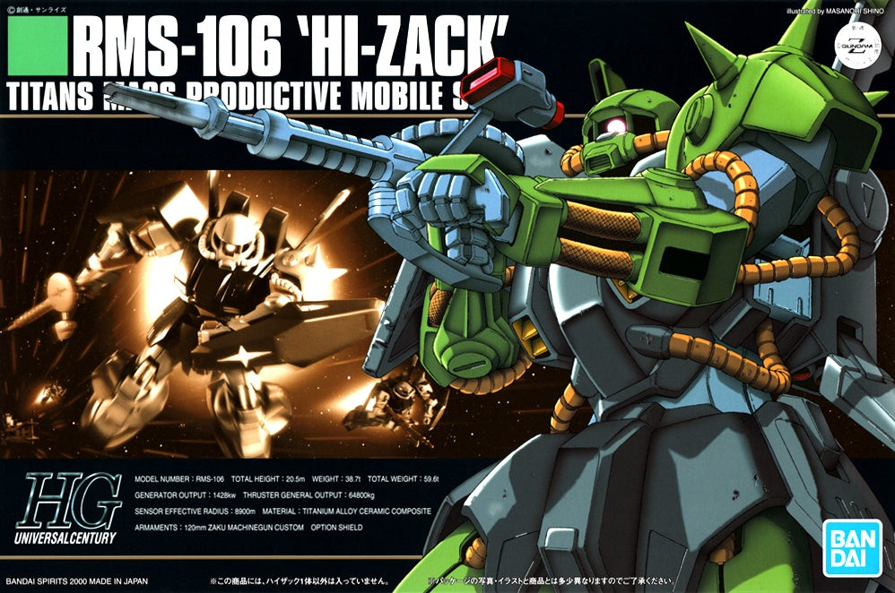 HGUC RMS-106 Hi-Zack 1/144 Model Kit