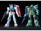 HGUC Gunpla Starter Set Gundam vs Zaku II 1/144 Model Kit